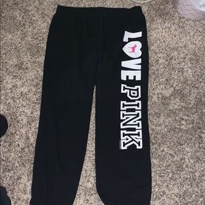 Pink sweatpants